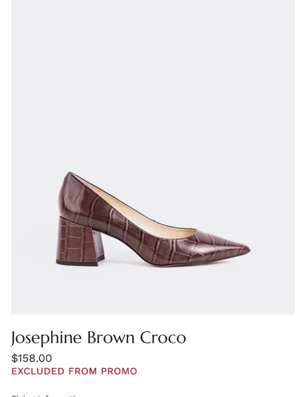 L'INTERVALLE Dark Green Croc-Embossed Pointed Toe Pumps - Picture 8 of 8